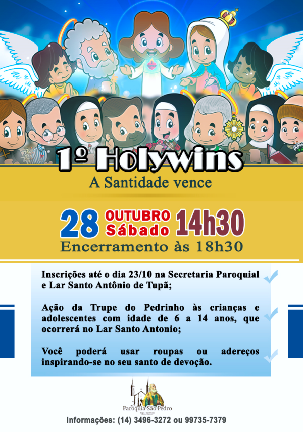 Trupe do Pedrinho da S�o Pedro de Tup� realizar� 1� Holywins: A Santidade Vence