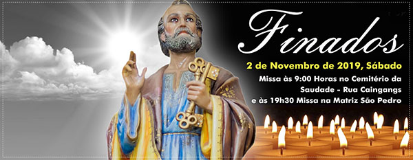 São Pedro de Tupã celebrará o Dia de Finados com missas especiais São Pedro de Tupã celebrará o Dia de Finados com missas especiais