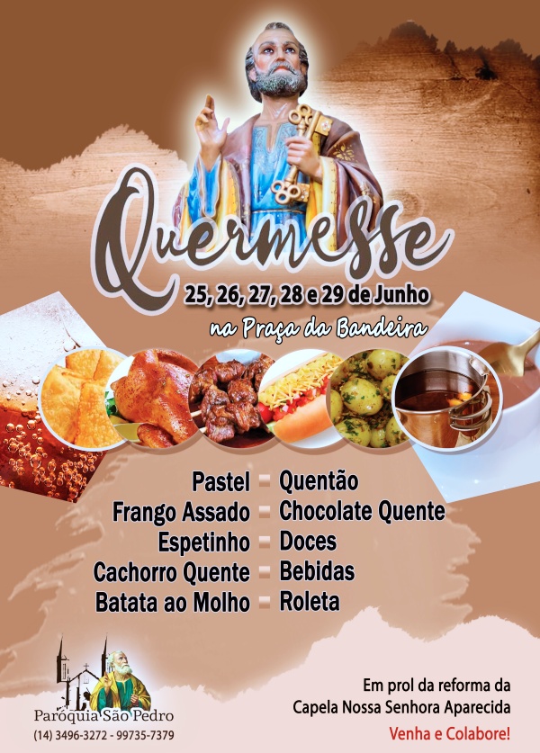 S�o Pedro de Tup� define produtos que ser�o comercializados na quermesse do Padroeiro