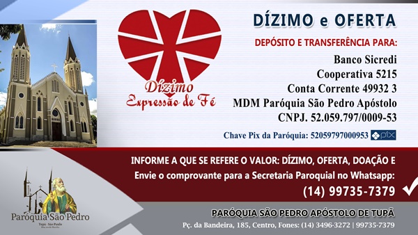 D�zimo e Oferta na S�o Pedro de Tup�