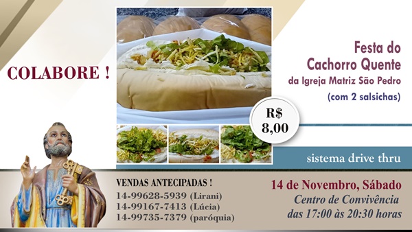 S�o Pedro de Tup� promove Festa do Cachorro Quente