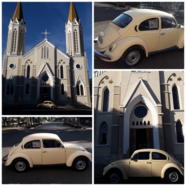 S�o Pedro de Tup� exp�e aos fieis Fusca que ser� sorteado