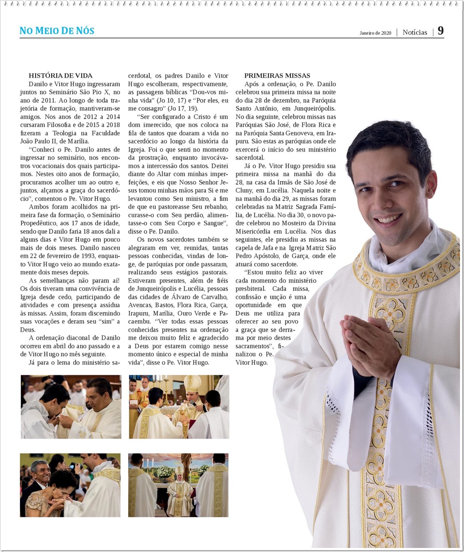 Jornal No Meio de N�s - Diocese de Mar�lia/SP