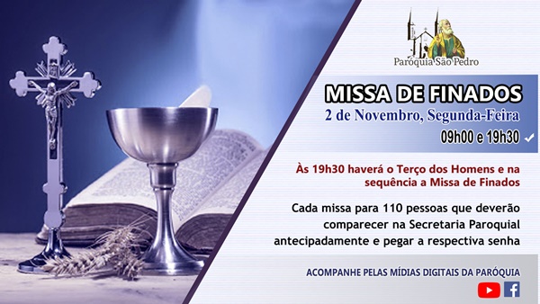 S�o Pedro de Tup� ir� celebrar Missa de Finados