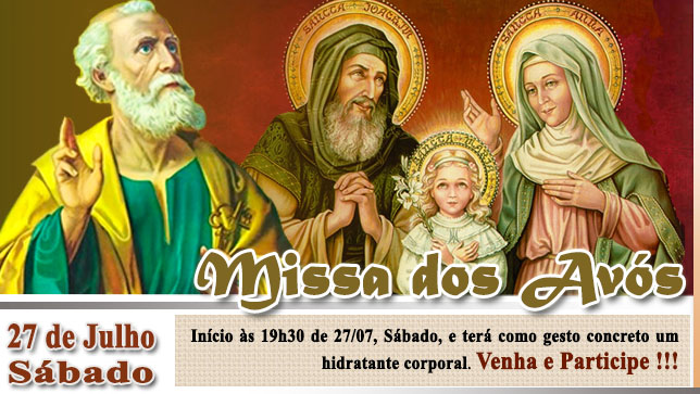 S�o Pedro de Tup� celebra missa em a��o de gra�as ao dia dos av�s