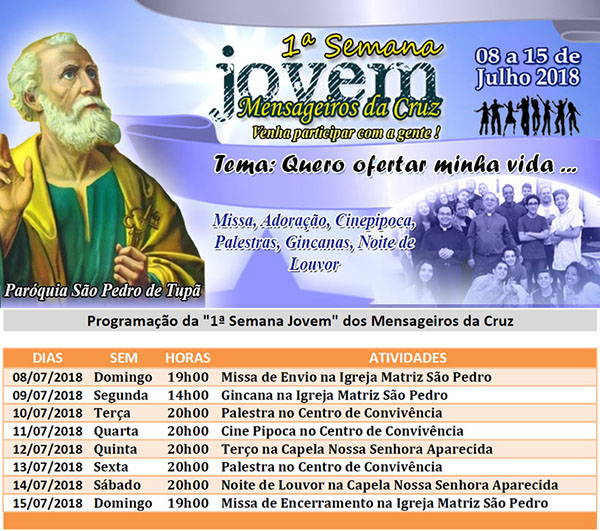 Par�quia S�o Pedro de Tup� - A servi�o do evangelho