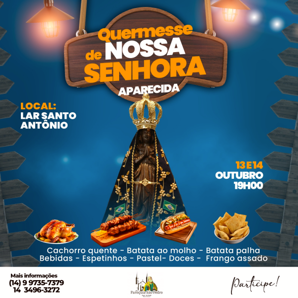 Comunidade de Nossa Senhora Aparecida realizar� sua tradicional Quermesse