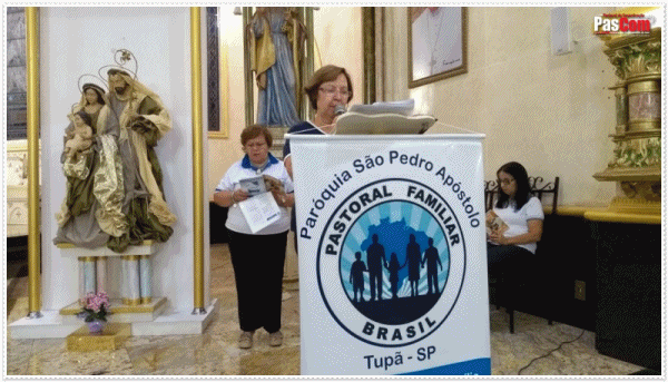 Terceiro dia da Semana da Fam�lia na S�o Pedro de Tup� com missa e testemunho