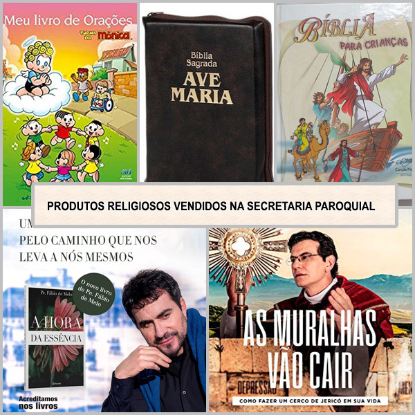Paroquianos podem adquirir livros na secretaria paroquial Paroquianos podem adquirir livros na secretaria paroquial